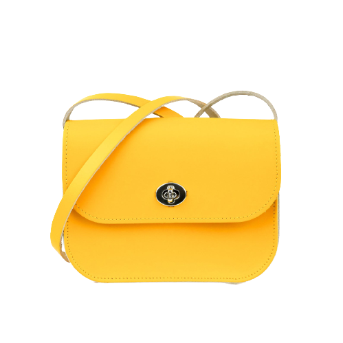 Yellow Leather  Handbag