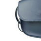 Navy Blue Leather Handbag