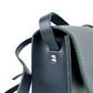 Navy Blue Leather Handbag